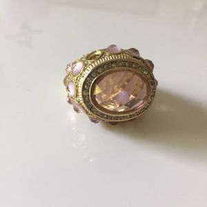 Pavé Gold Tone Vintage Ring